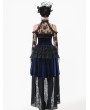 Dark in love Black Gothic Off-the-Shoulder Floral Lace Bolero Shrug for Women