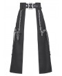 Dark in love Black Gothic Rebel Punk Chain Skirt with Detachable Belt