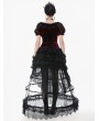 Dark in love Black Retro Gothic Multi-Layered Ruffled Lace Petticoat