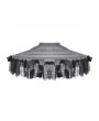 Dark in love Black Gothic Ballet Bow Detail Lace Trim Petticoat Skirt
