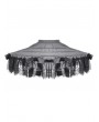 Dark in love Black Gothic Ballet Bow Detail Lace Trim Petticoat Skirt