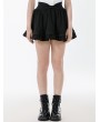Dark in love Black Gothic Sweet Bow Pleated Mini Skirt
