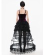Dark in love Burgundy Gothic Velvet Ruched Lace-Up Corset Top for Women