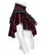 Punk Rave Red Gothic Retro Lace Embroidered Velvet Shawl for Women