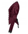 Punk Rave Red Gothic Lace Embroidered Velvet Gigot Sleeve Shirt for Women