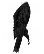 Punk Rave Black Gothic Lace Embroidered Velvet Gigot Sleeve Shirt for Women