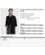 Punk Rave Black Gothic Lunar Eclipse Printed Woolen Shawl for Women