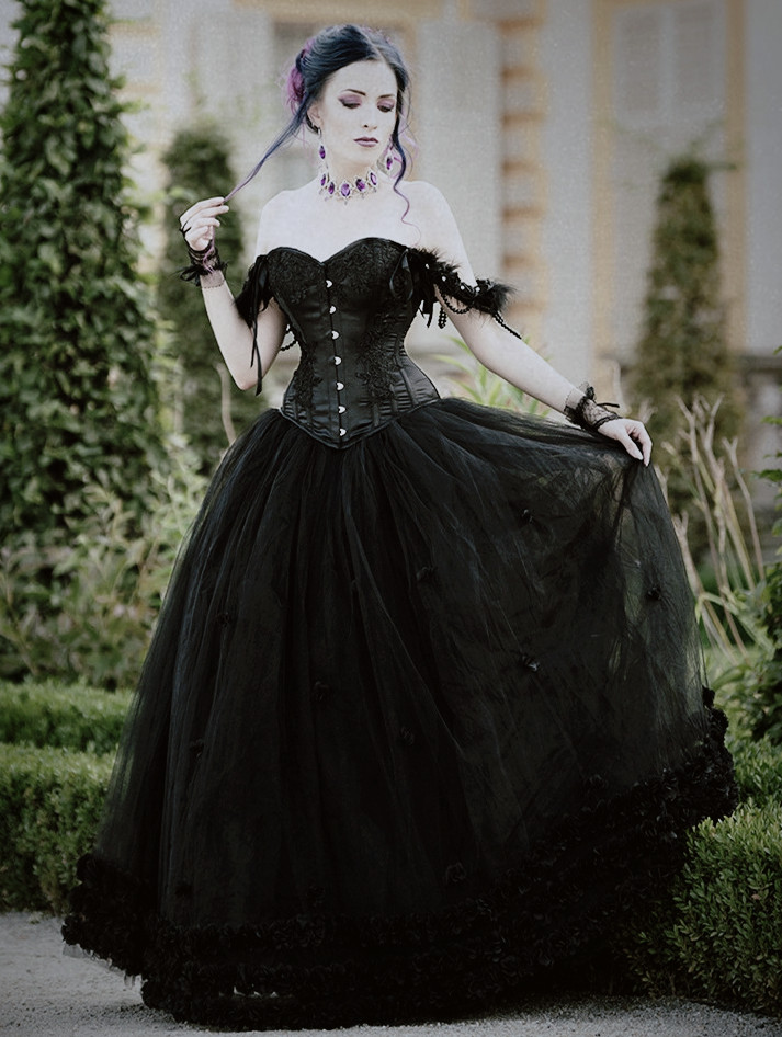 goth dress with corset